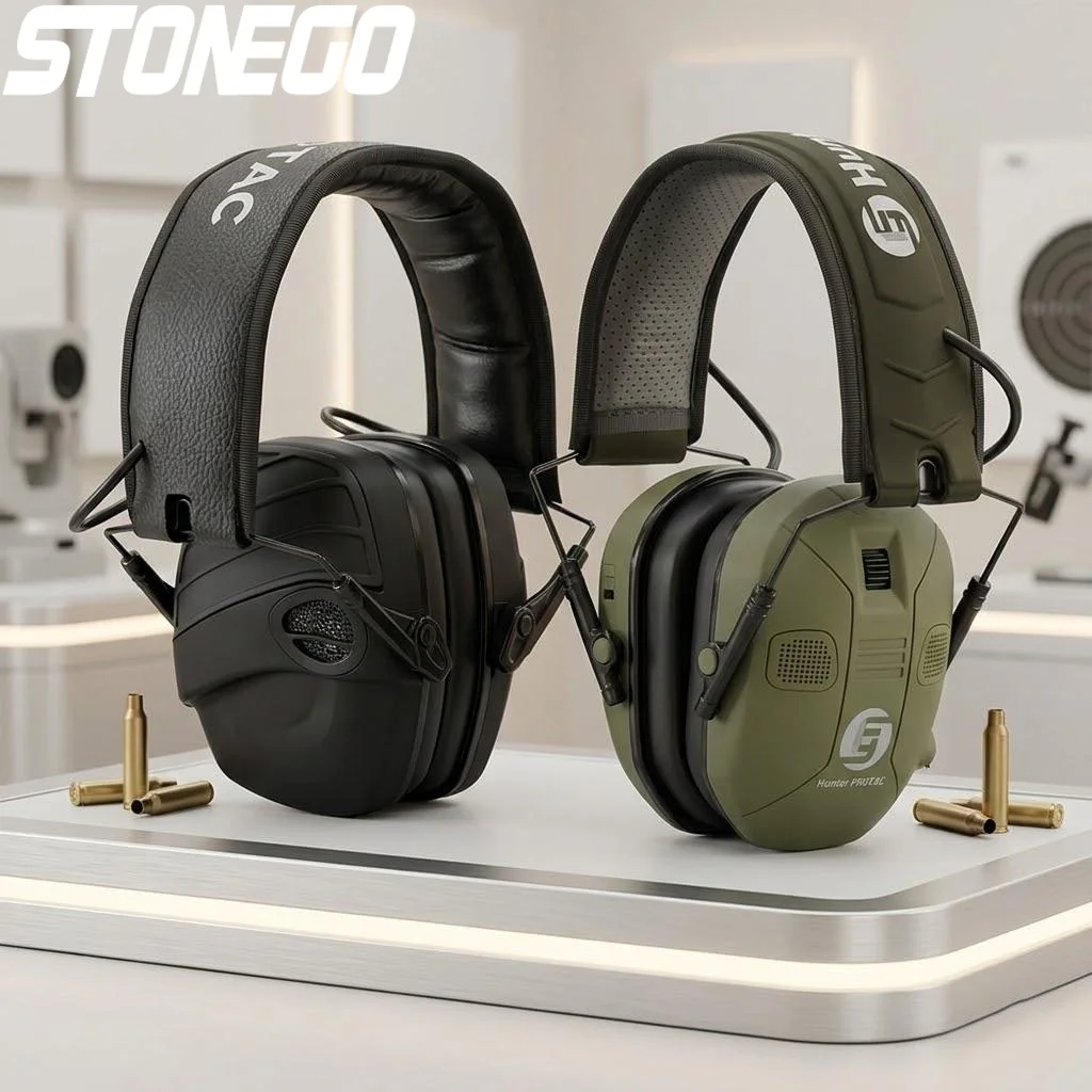 

Foldable Tactical Noise Cancelling Earmuffs Amplified Hearing Protection Shooting Outdoor Headphones