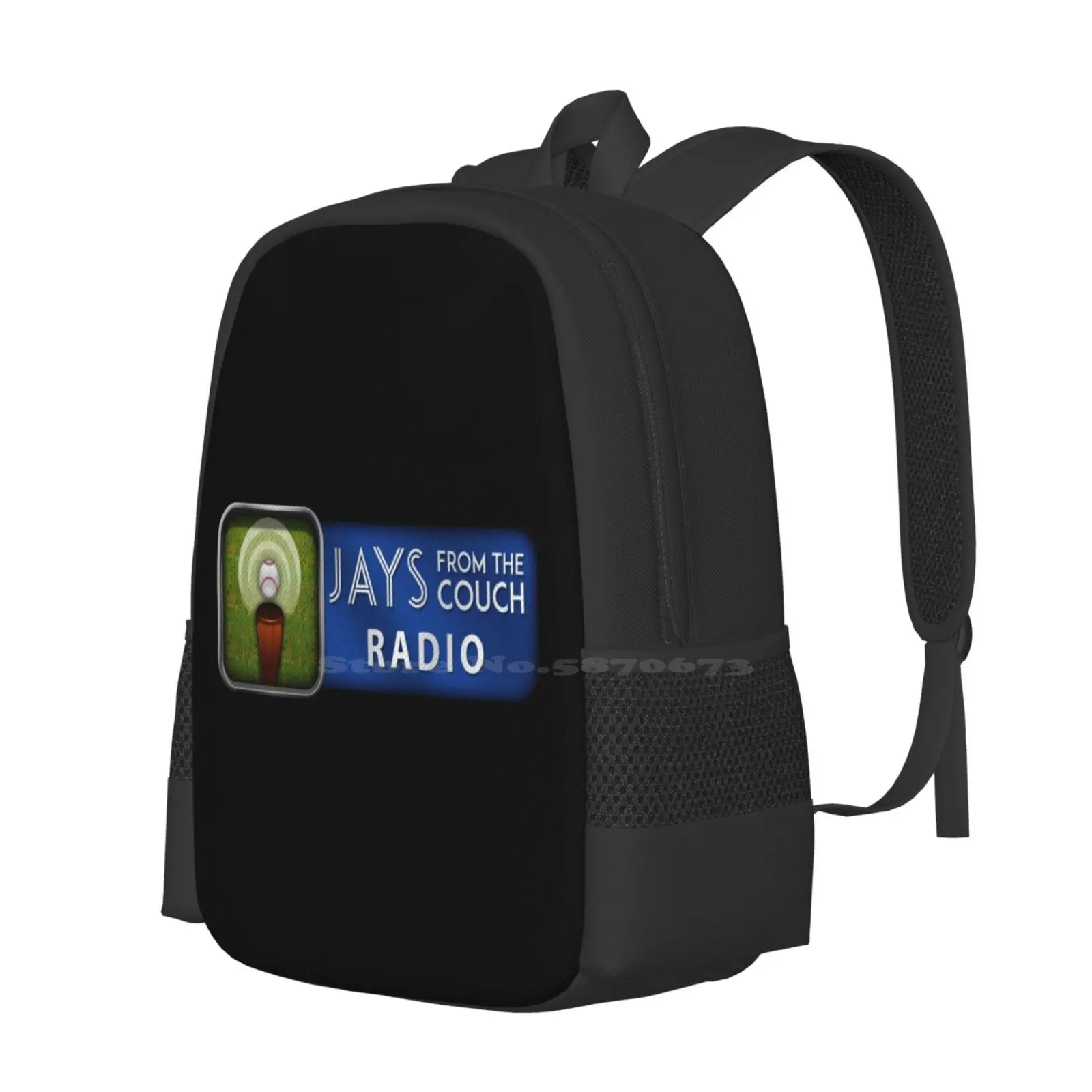 Jays From The Couch Radio 3D Print Design Backpack Student Bag