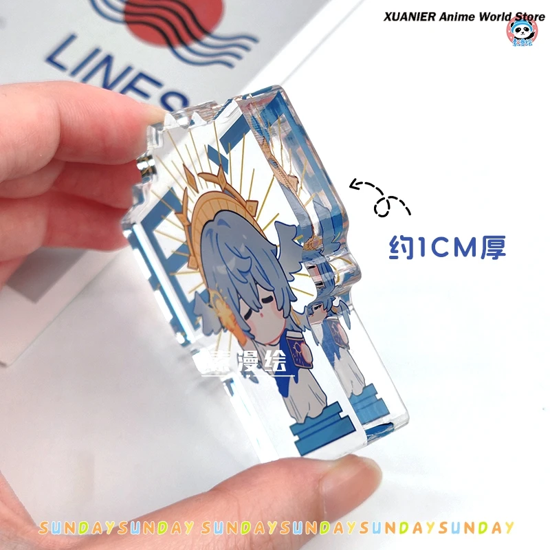 موضوع الأحد هونكاي: ستار السكك الحديدية سميكة الاكريليك الطوب حامل نموذج لوحة لعبة سطح المكتب ديكور حلية الدائمة علامة تأثيري