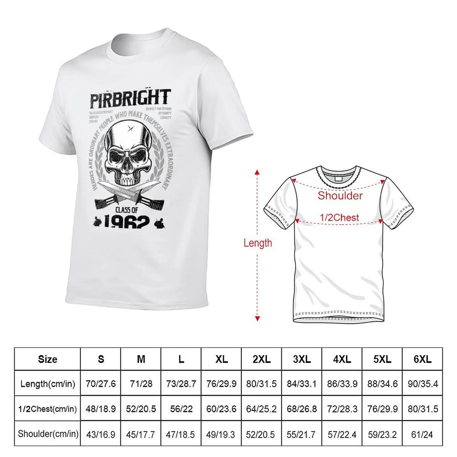 University of Pirbright, Class of 1962 - Guards Depot T-Shirt Luxury man boys animal print t shirts for men cotton