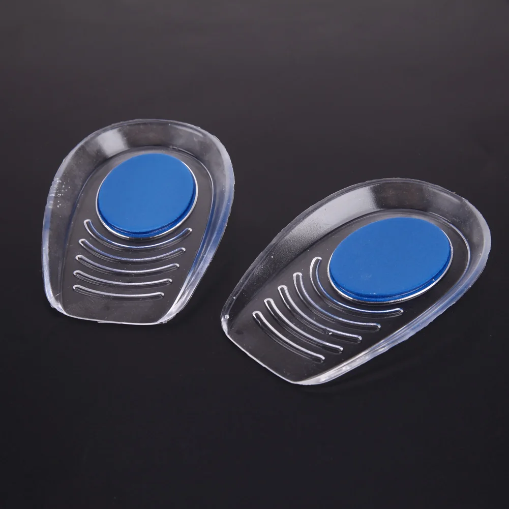 1 paar Männer Frauen Silicon Gel ferse Kissen einlegesohlen sohlen entlasten fuß schmerzen protektoren Spur Unterstützung Schuh pad Hohe Ferse einsätze