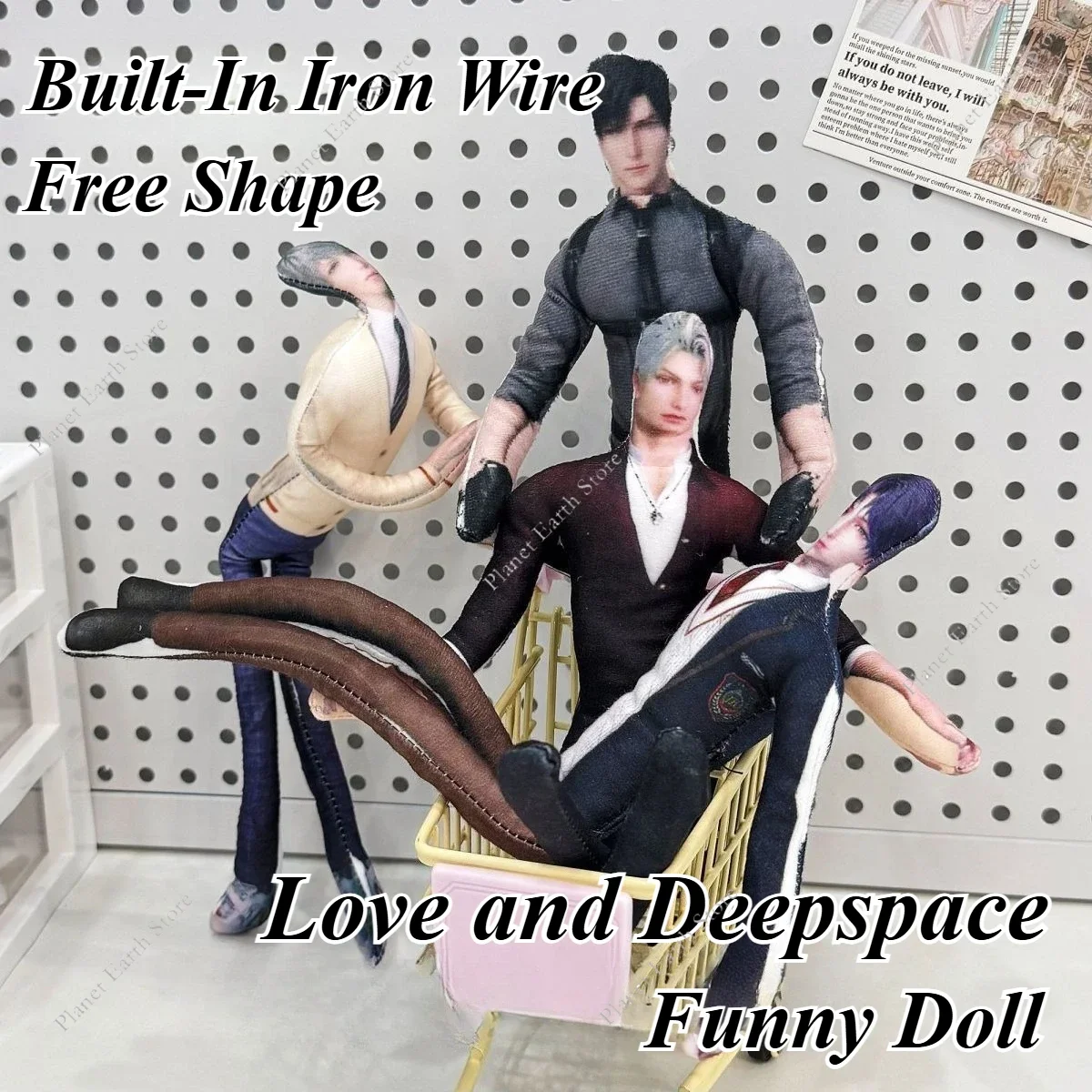 2025 Game Love and Deepspace Sylus Rafayel Zayne Xavier Caleb Anime Funny Doll Built-in Wire Randomly Place Actions Photo Props