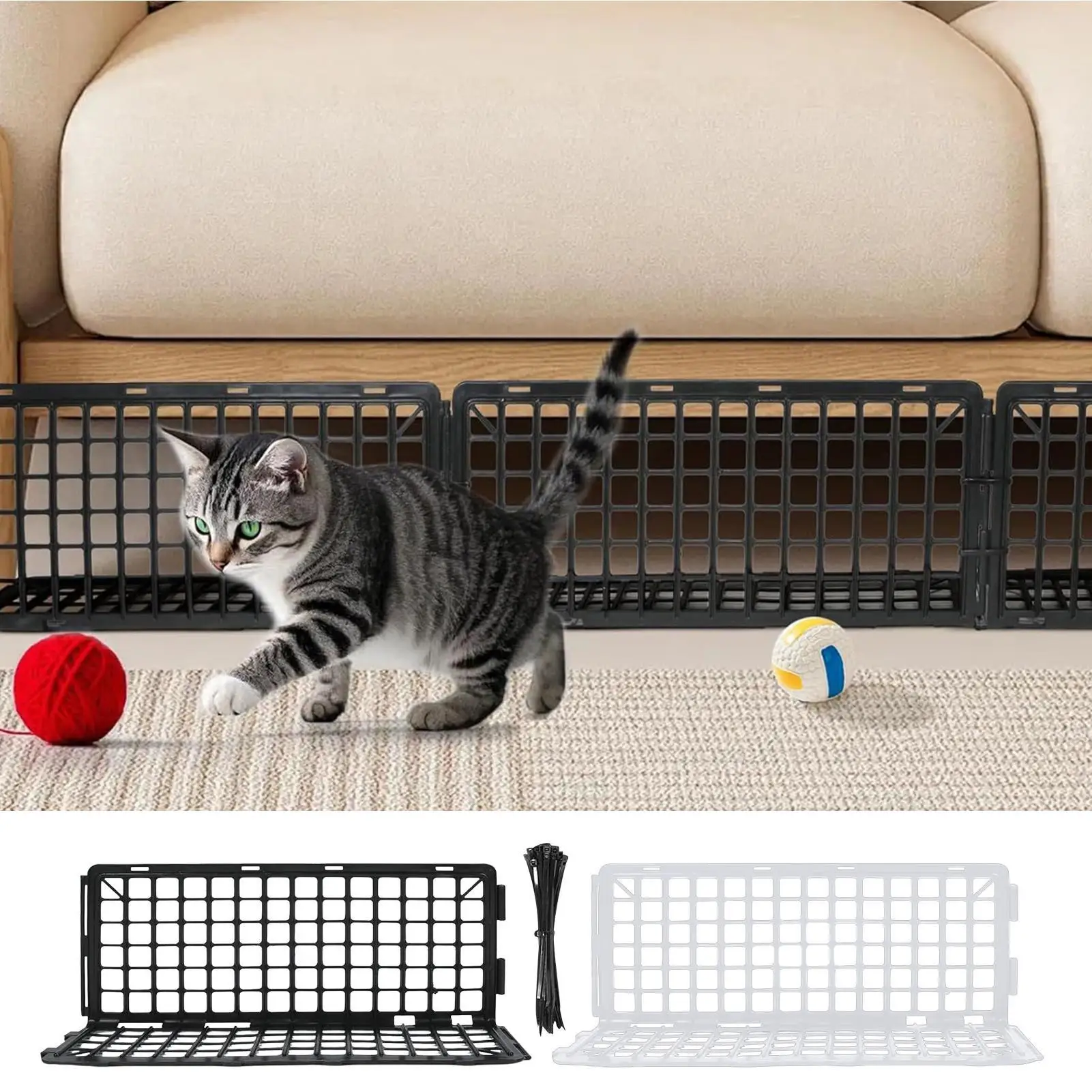 

Barrier under sofa Prevent your pets and toys from rolling Under the sofa plastic bed blockers effective barrier home supplies