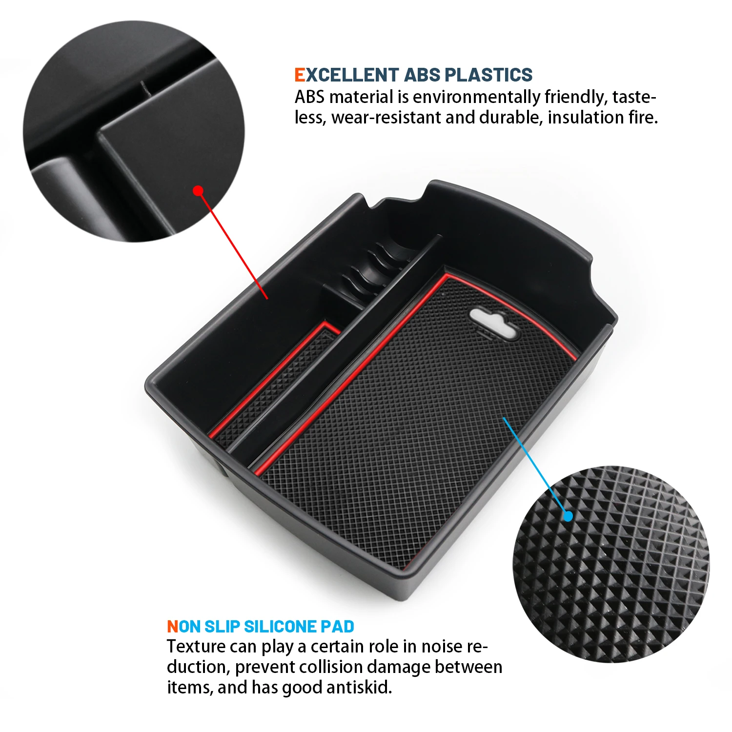 RUIYA ящик для хранения в подлокотнике автомобиля для Soul EV / Soul Booster / e-Soul 2020-2022 центральный контроль ontainer авто Интерьер ccessories