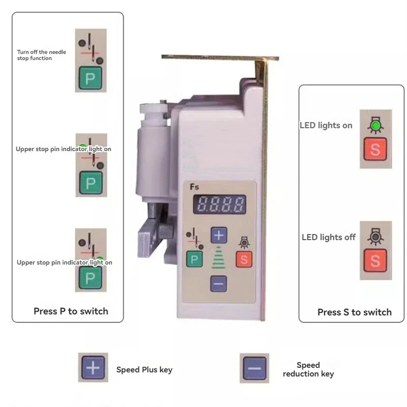 Sewing Machine Energy-saving Silent Motor Motor 550W650w Flat Car Hanging  Clamping Industrial 220V Speed Regulation