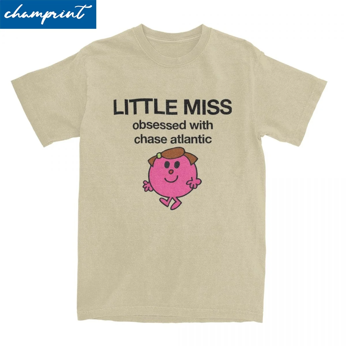 Kawaii Little Miss Obsessed With Chase Atlantic T Shirt Unisex Cotton Short Sleeve Round Neck Clothes