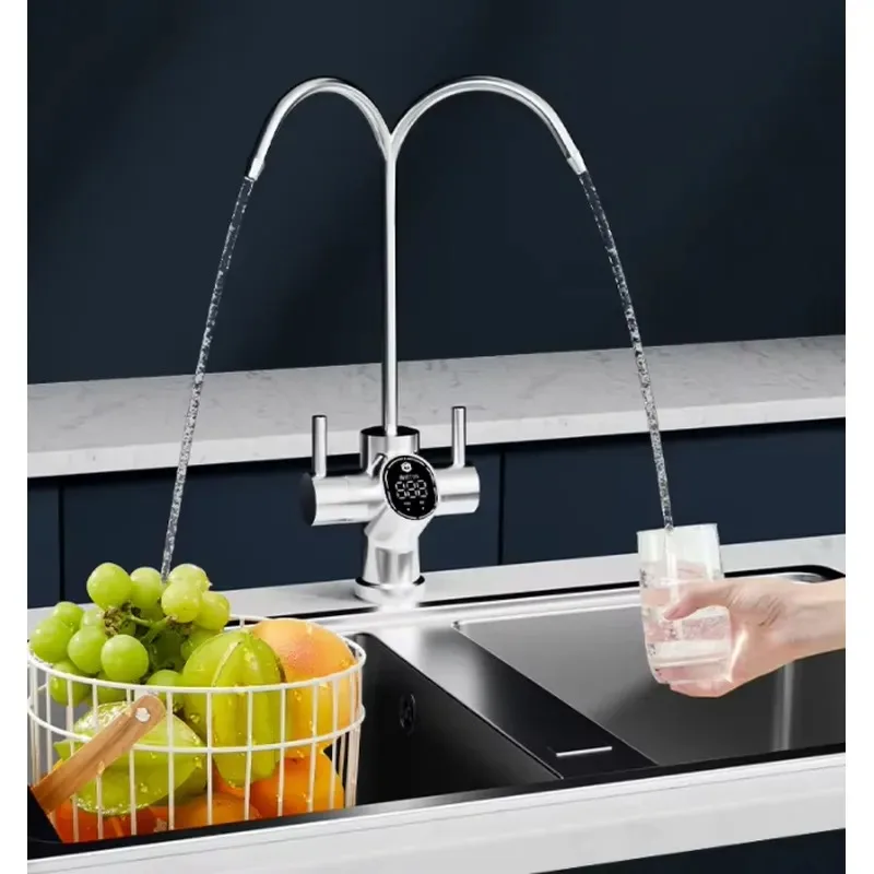 Four Stage Reverse Osmosis Water Filter System with Integrated Water Manifold Module