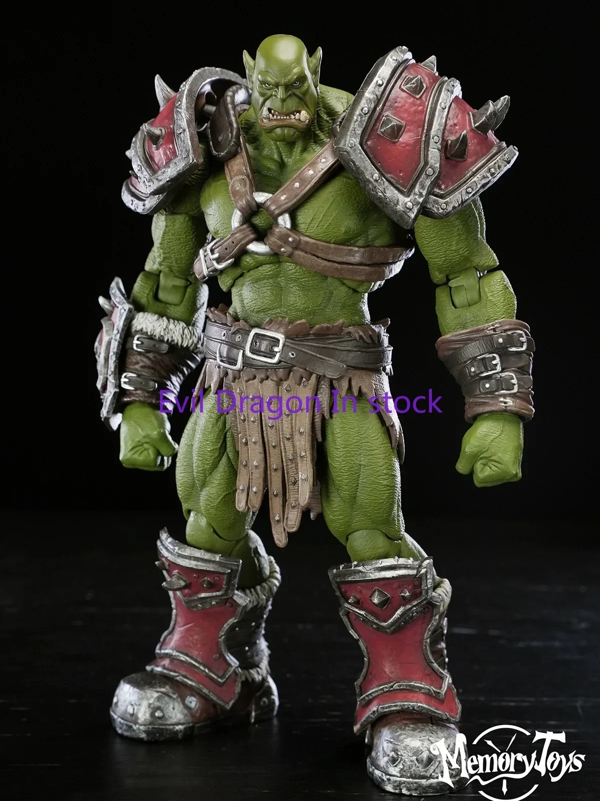 Original Blizzard World Of Warcraft redondo 3 1/12 Horde Orc capitán figura de acción juguete colección regalo en Stock