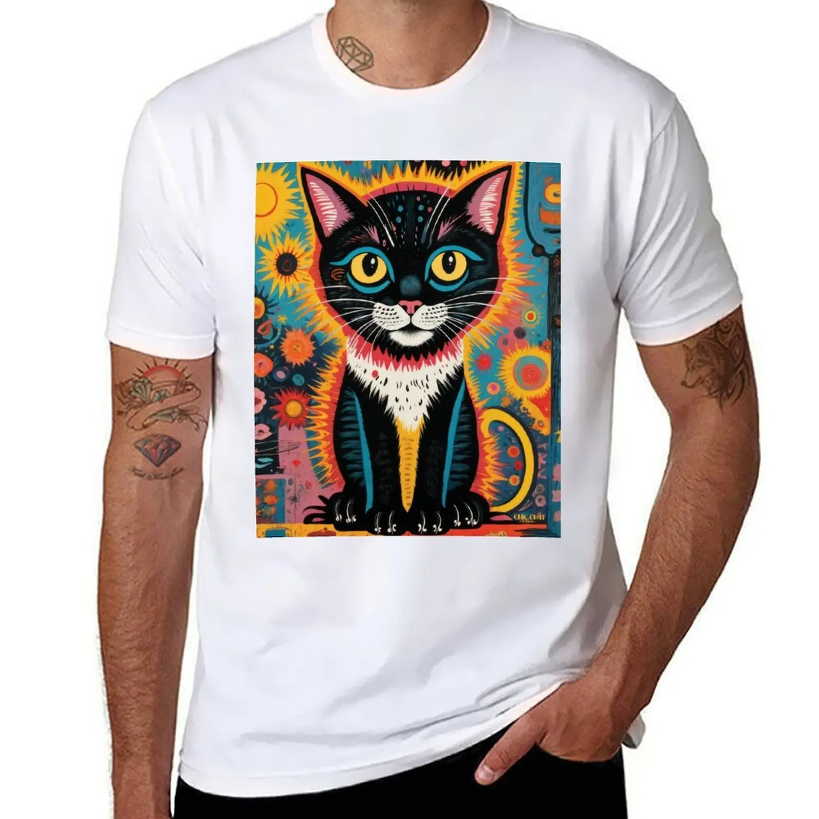 

Eclectic Cat - Chic Chat Créations Ref. 008 T-Shirt essential t shirt man t shirt summer T-Shirt