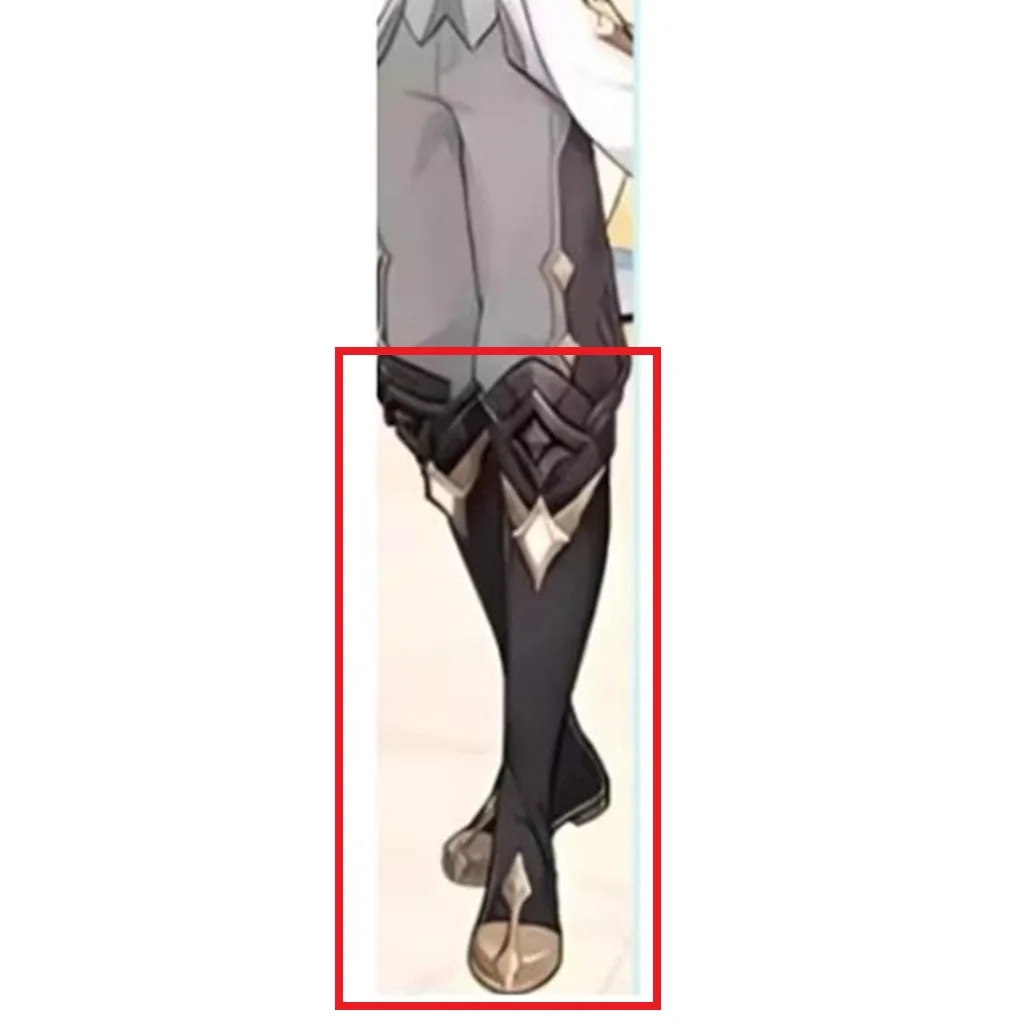 

Game Genshin Impact‌ Aether Cosplay Costume Shoes Handmade Faux Leather Long Boots Halloween Carnival Boots