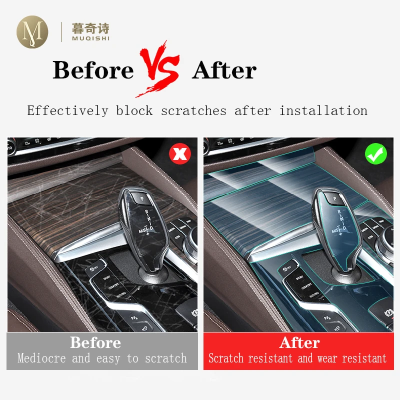 For Mercedes-Benz GLE 350 450 2019-2023Car Interior Center console Invisible suit TPU protective film Anti-scratch Accessories