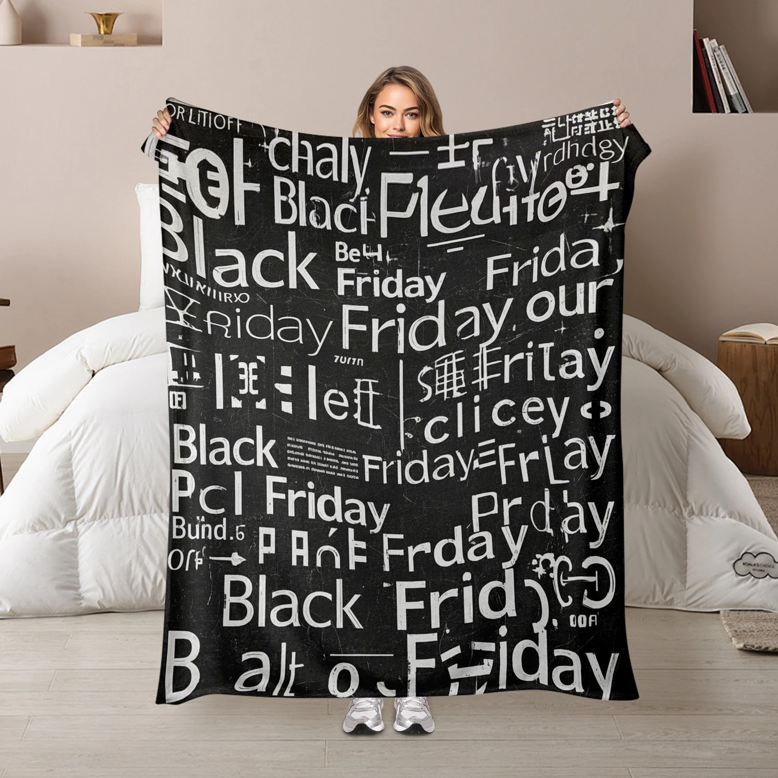 Thoughtful Text Theme Black Friday Blanket Warms Hearts Of Family And Friends With Cozy Feelings