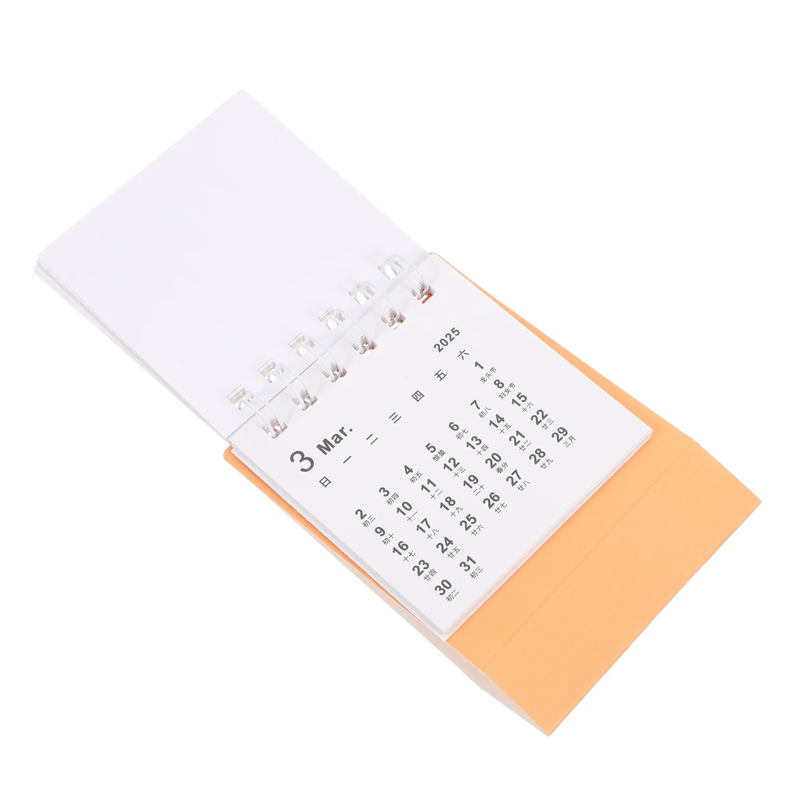

Small Desk Calendar 2024-2025 Portable Inspirational Table Planner Monthly Lunar Desk Calendar Standing Flip Planner Home Office