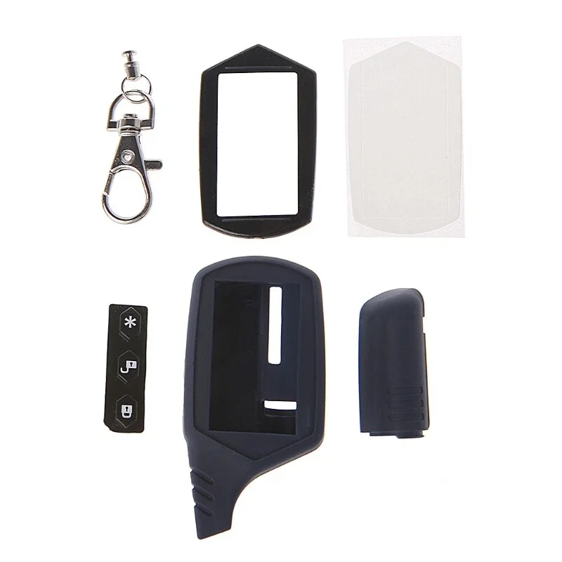 Blank Car Key Shell Button Remote Key Cover Folding Modified Compatible for Starline A91 Lcd Remote Case Accessory