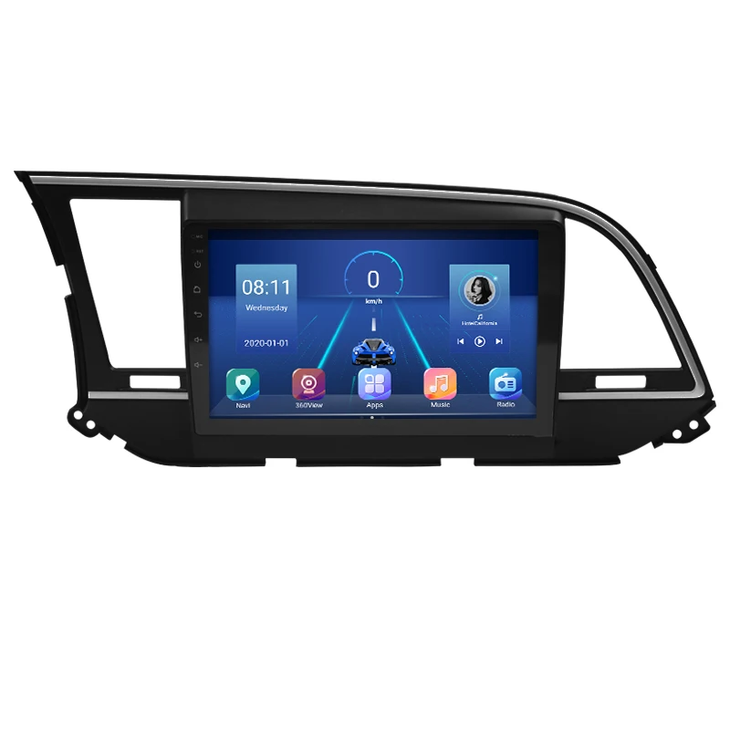 

New Android 10.0 HD 9.1" Touch screen Radio And TV Accessories For Hyundai Elantra 2016 2017 2018