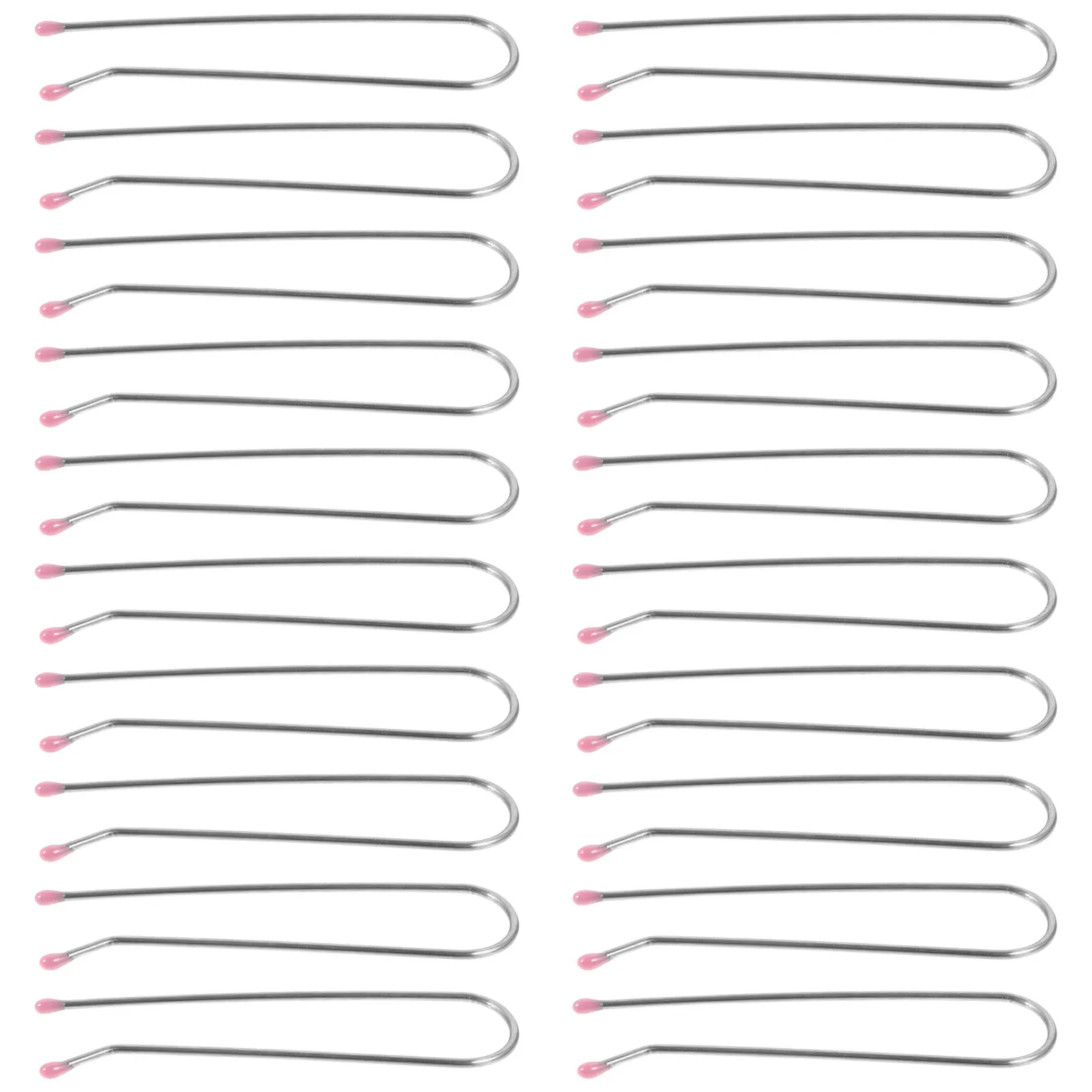 

20pcs Electric Curling Pins 1.9cm Hot Curler Clips Hot Roller Clips Replacement U Shaped Metal Fixing Clamps for Rollers