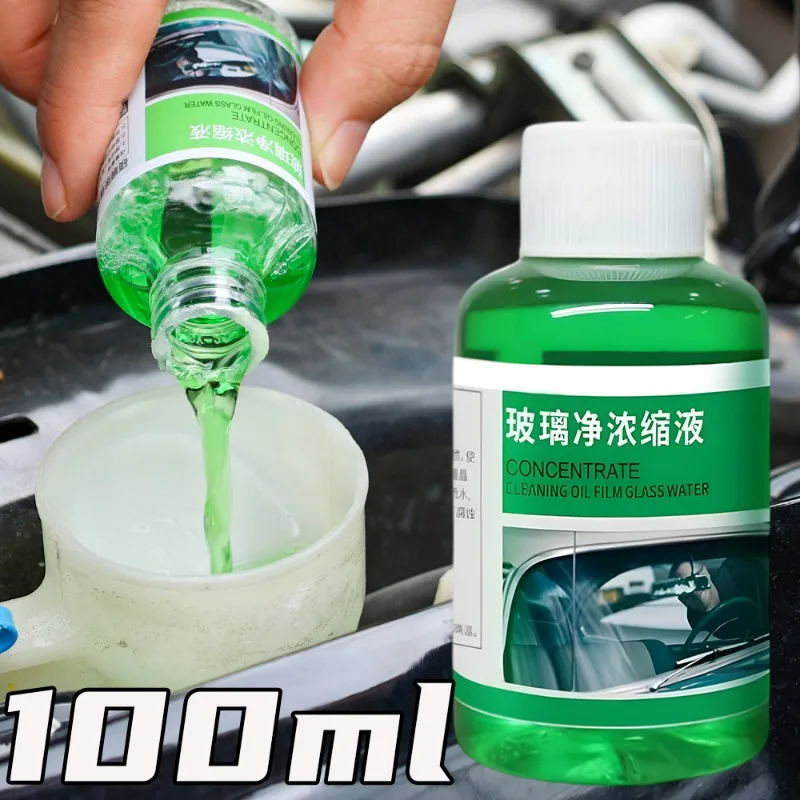 100ml Automotive Glass Oil Film Remover Concentrated Windshield Cleaner Quick Cleaning Liquid Car Glass Coating Maintenance