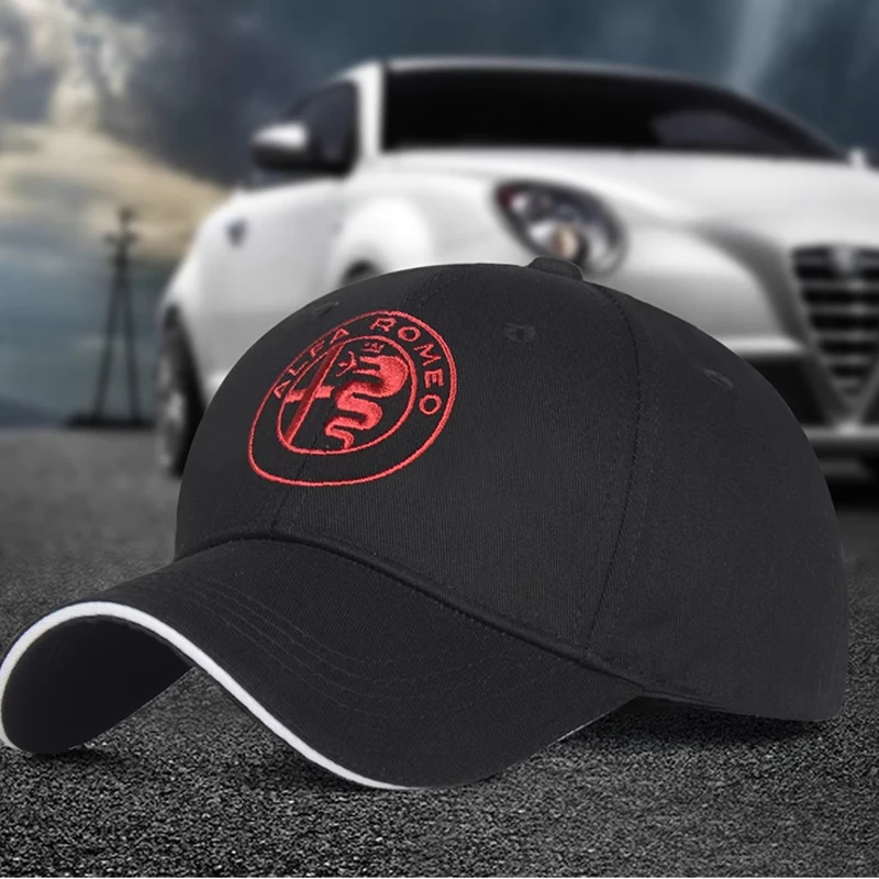 For Alfa Romeo Giulietta GT 159 147 156 Mito Brera Giulia F1 Stelvio Fashion Baseball Hats Adjustable Hat Casual Cap Driver Hat