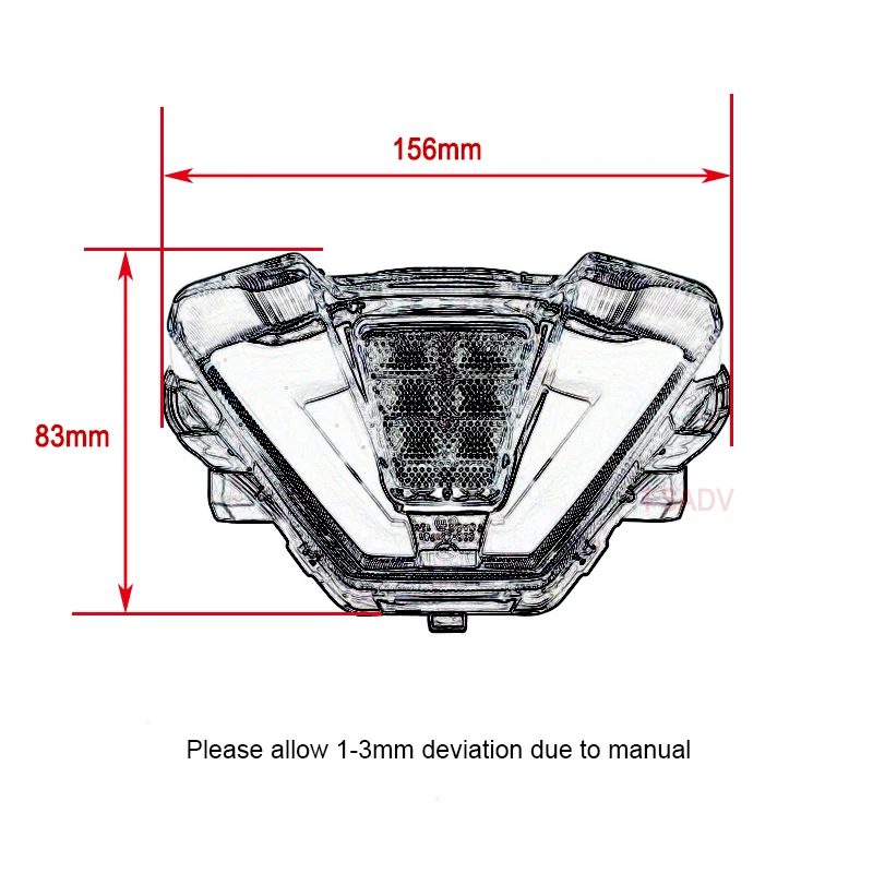 For YAMAHA FZ07 MT07 MT-07 FZ-07 2021 2022 LED Integrated Blinker Taillight Rear Tail Brake Turn Signals Indicator Light