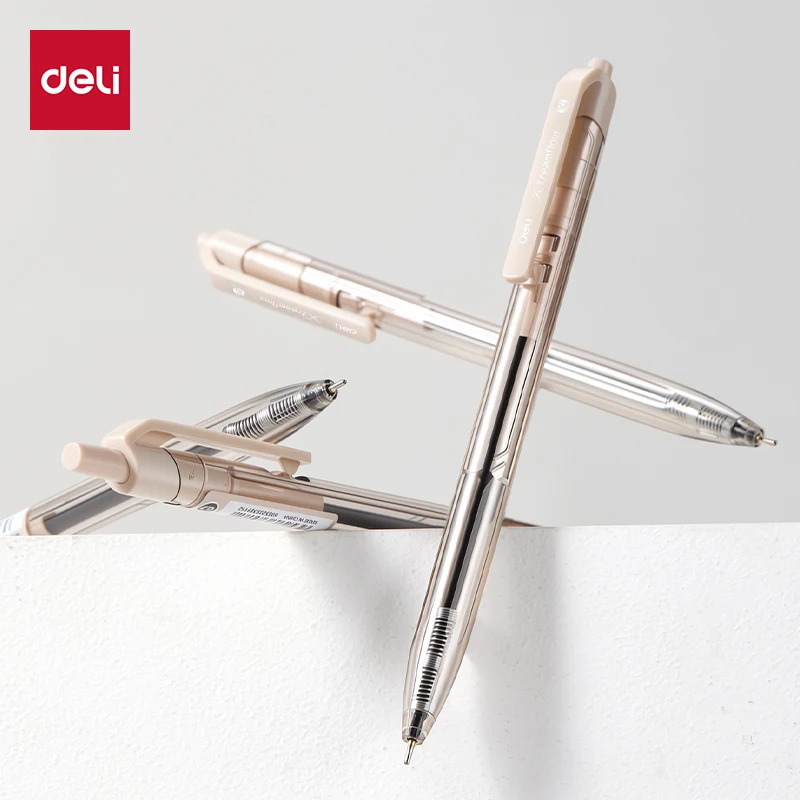 DELI Kugelschreiber, 0,7 mm, Büro-Kugelschreiber, 12 Stück/Box, glättendes Schreiben, Tinte mit geringer Viskosität, Schreibstifte, Büromaterial – Detail 7