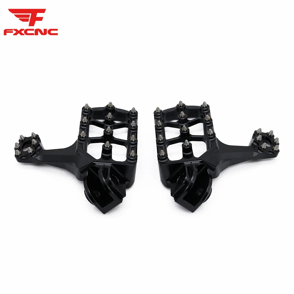 

For Husqvarna TC65 2017-2018 Motorcycle Dirt Pit Pivot Bike Sharp Teeth Foot Pegs CNC Aluminum Footpegs Footrests Pedals