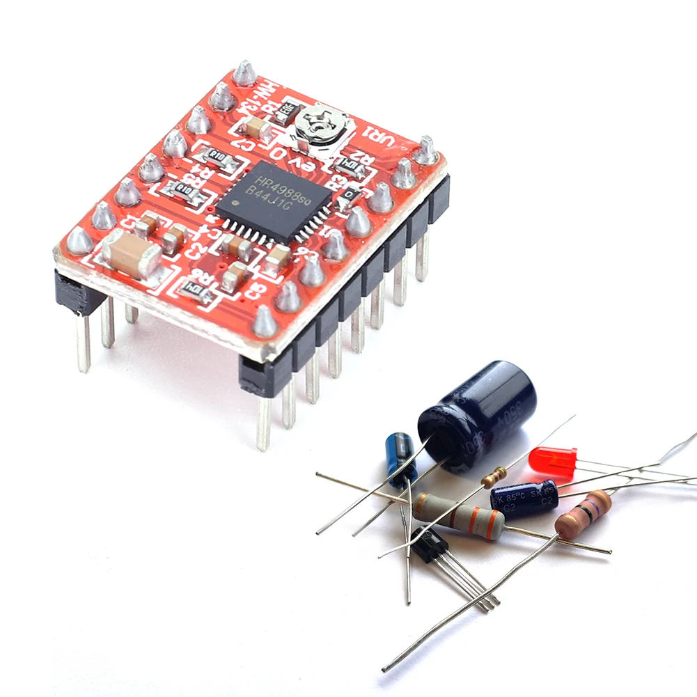 5 Buah Papan Driver Stepper 5 Resolusi Stepper 3D A4988 Driver Perlindungan Komprehensif Modul Driver Motor Komponen DIY