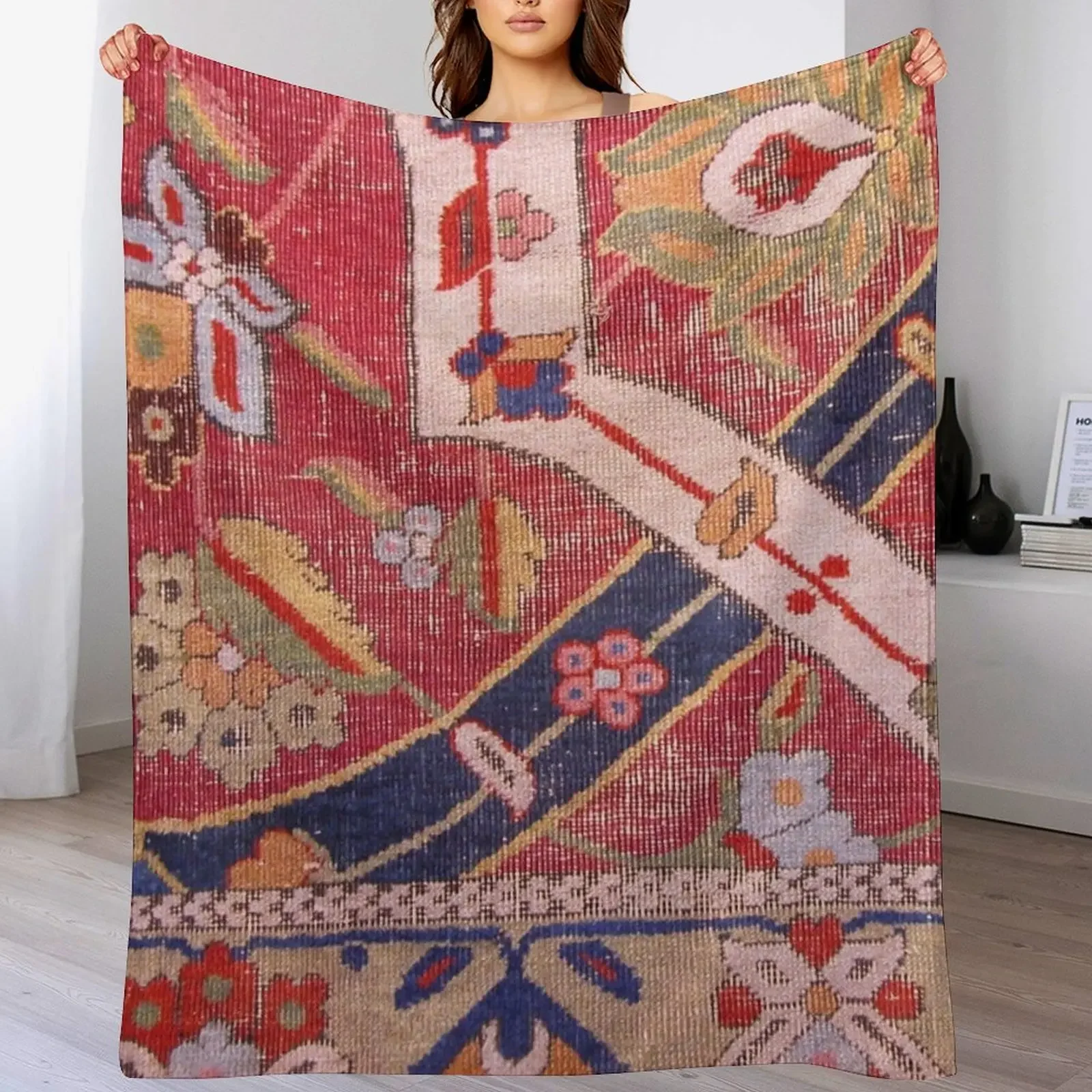 

Vintage Kilim 10 Throw Blanket Camping Kid'S blankets and throws Summer Beddings Blankets