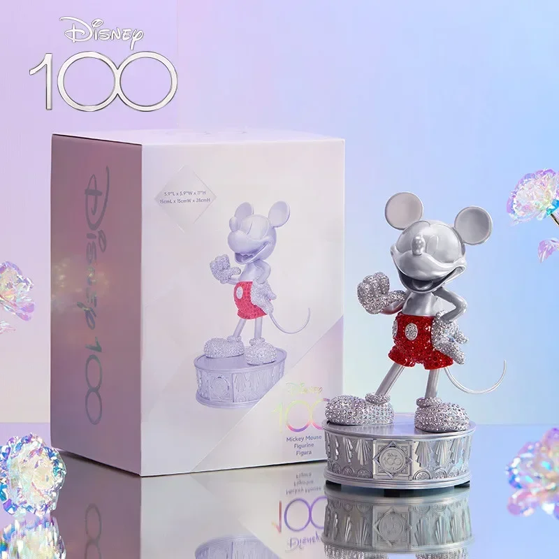 New Disney 100 Adventure Series Mickey And Friends Set Kawaii Anime Figures Garage Kit Model Ornamental Children Gift Collecti