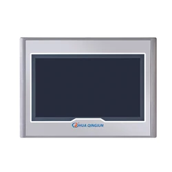 Huaqingjun 7 Inch HMI LAN RS485 232 422 Communication DC10-28V Touch Screen for CNC Machine