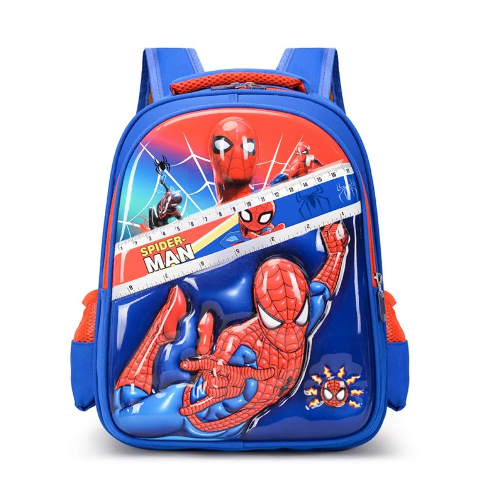 Marvel Pupil Backpacks for Children Aged 4-10 Batman Spider-Man Cool Fashionable Cartoon Large Capacity Storage Backpack Gifts