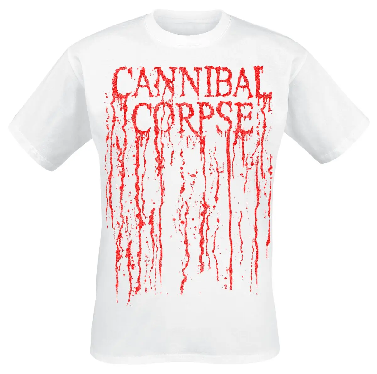 Logo Drip Cannibal Corpse T-Shirt Men Women Vintage Metal Rock Band Graphic Tee 100% Cotton Summer Streetwear Top