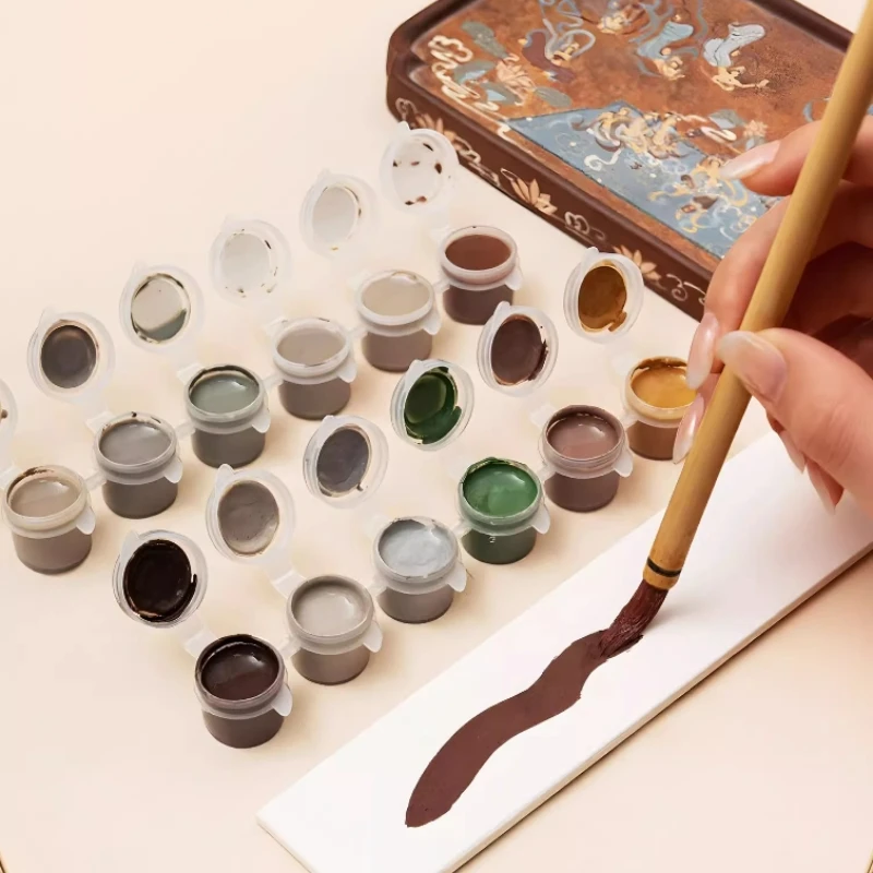 6 ألوان الفخار Underglaze الملونة الحجر الرملي الصقيل السيراميك اللوحة الزخرفية الرمال الحبوب الملمس وكيل تلوين الرمال الصخري