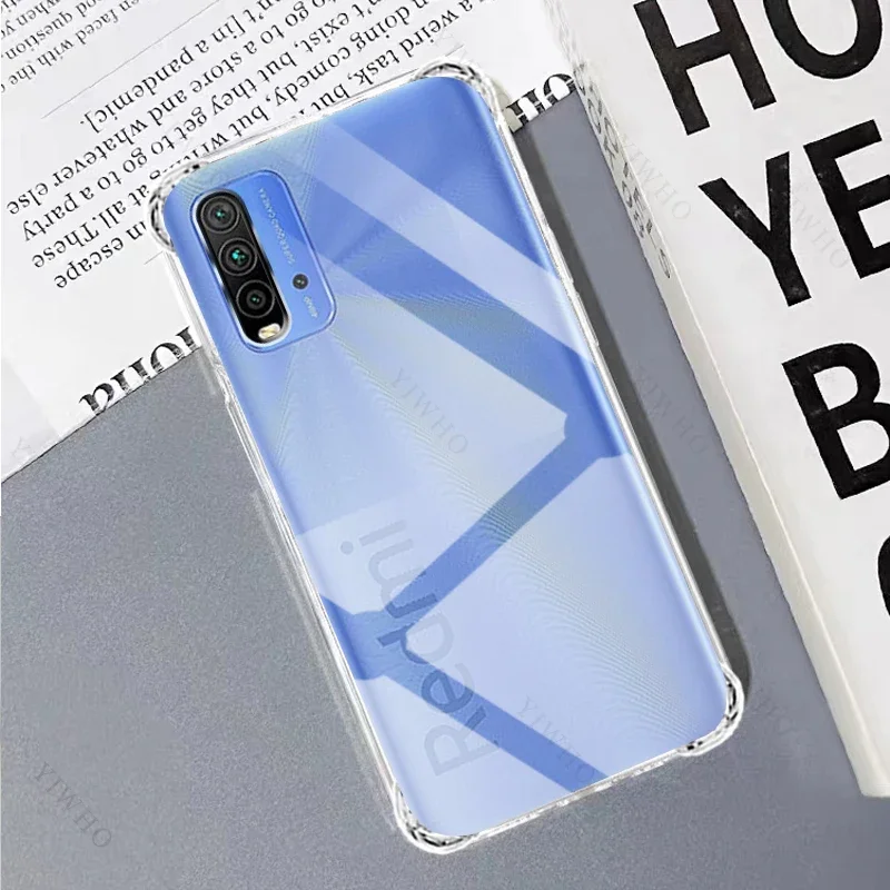 Clear Phone Case For Xiaomi Redmi 9 Power M2010J19SI Thickened Transparent Case For Redmi9 Shockproof Anti-scratch Covers TPU