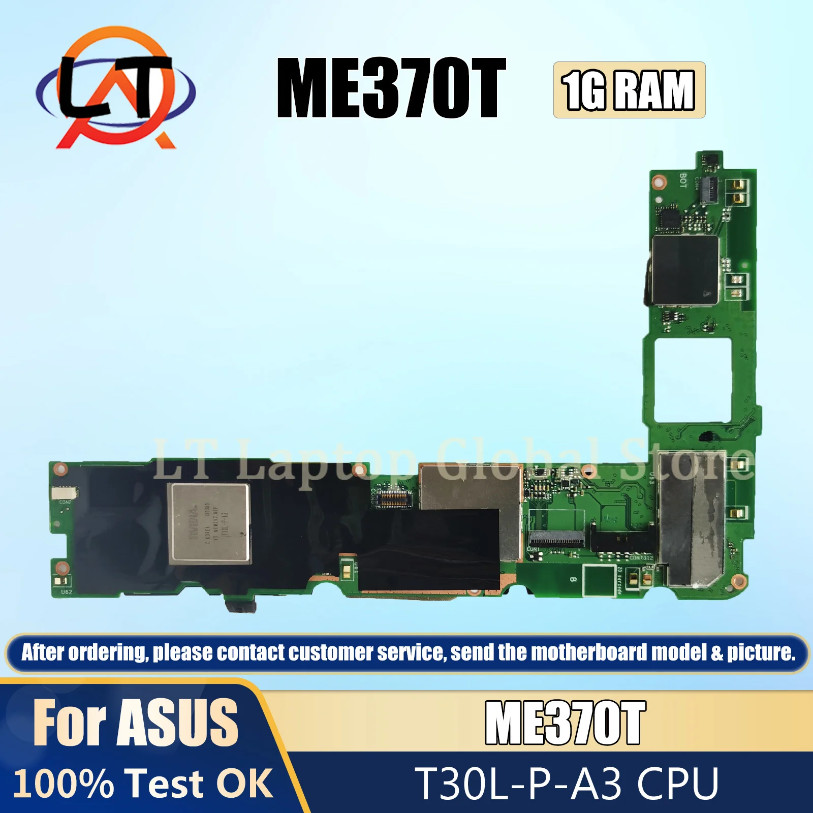 

ME370T Mainboard For ASUS NEXUS 7 ME370T Motherboard With T30L-P-A3 1G RAM 16G SSD 100% Tested OK