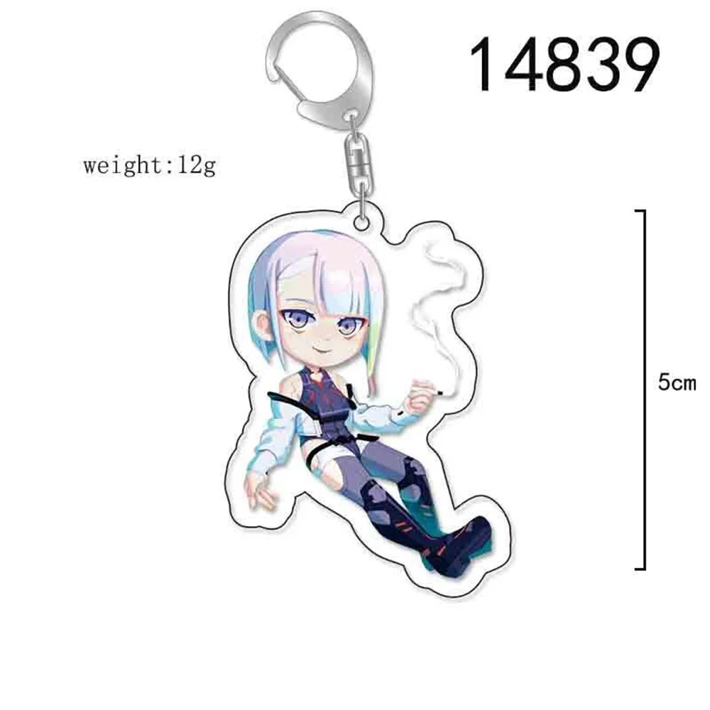 6CM  Anime Popular Games  Acrylic Keychain Model Cosplay Charm Characters Ornament Accesorios Goods Collection Gifts