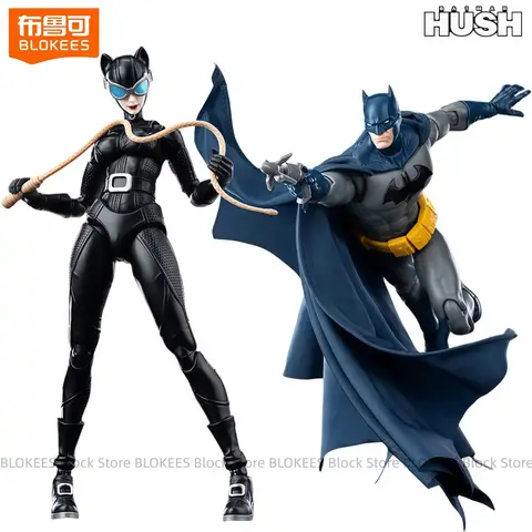 BLOKEES Batman Hush Catwoman Building Block Detective Comics Anime Cartoon Assembled Toys DC Model Desktop Ornament Holiday Gift