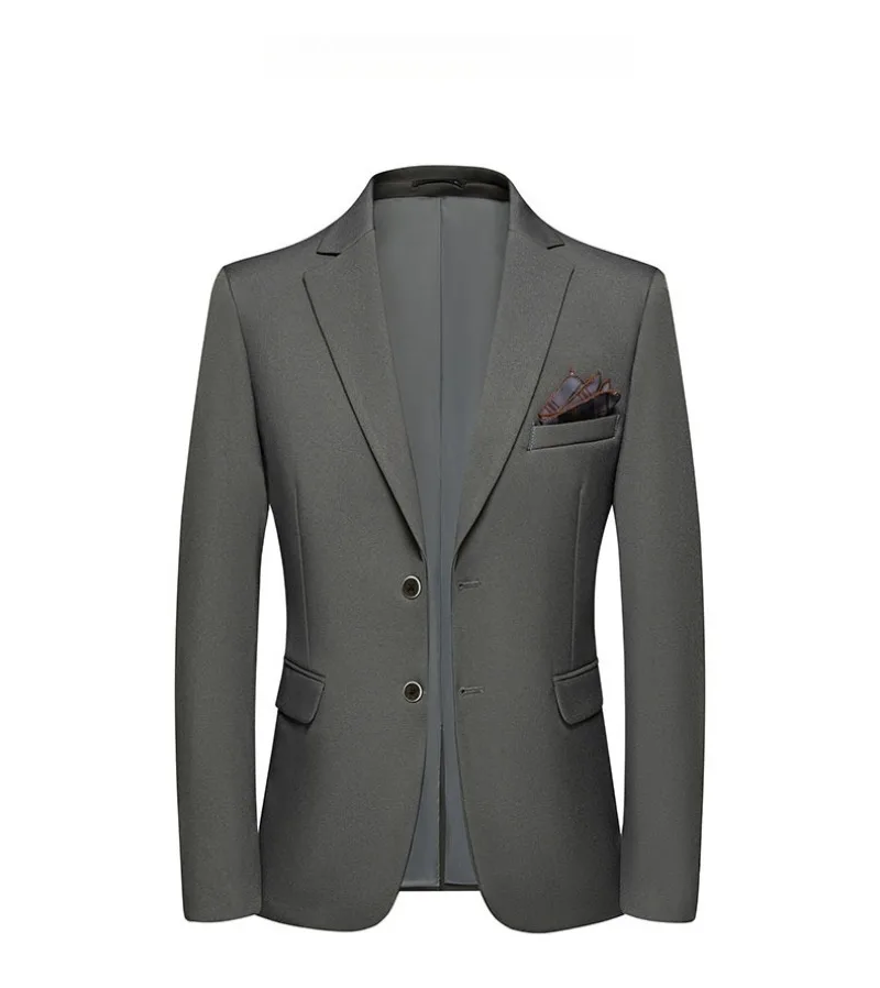 Blazer's New Men's Fashion Outdoor Travel Solid Color, Youthful Wedding, Hosting, Campus Slimming, Casual Korean Version Blazer