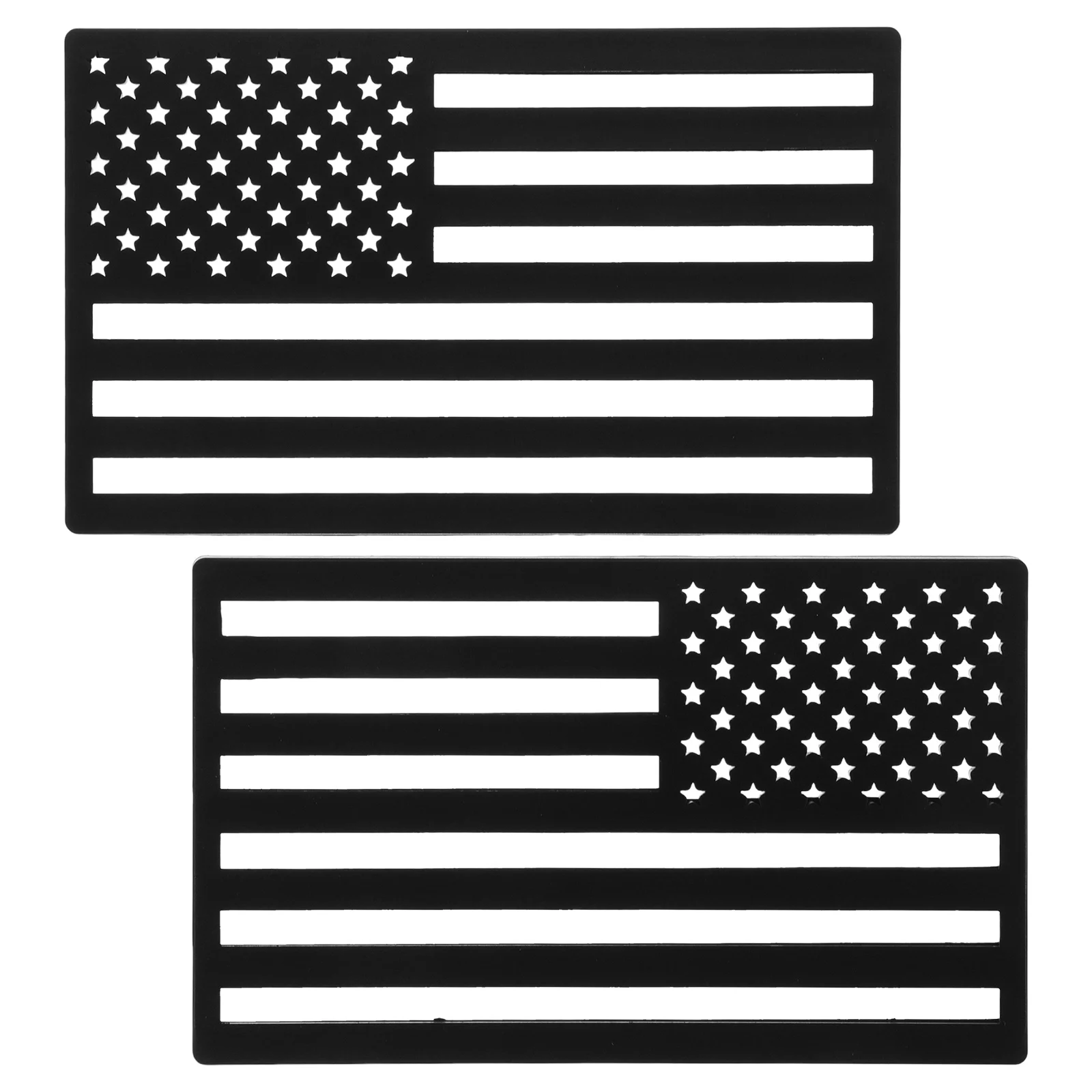 

1Pair American Flag Truck Decal Hollow Cutout Weatherproof Sticker for Suvs Off Road Vehicle Accessories Patriotic Car