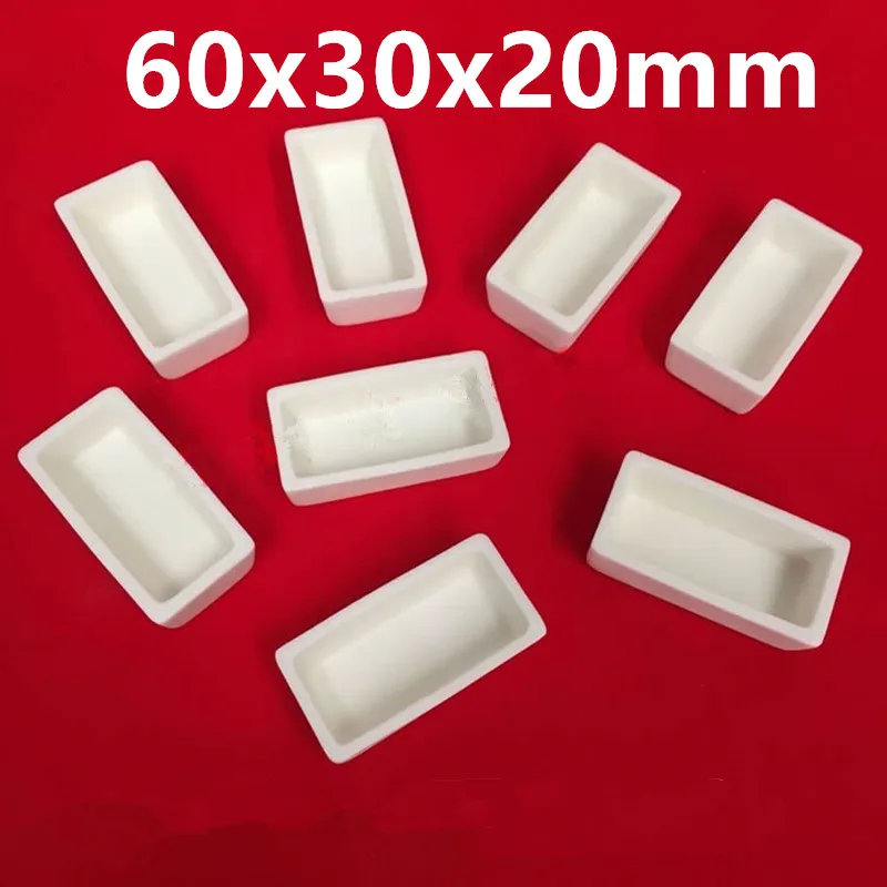 99% Square alumina crucible /Rectangular Corundum Crucible / Sintered Crucible/melting crucible/Analytical research crucibles