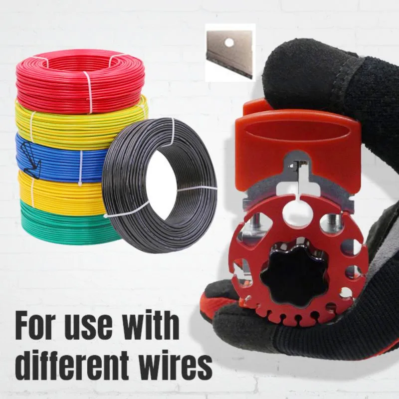 

New Universal Handheld Quick Stripper Electric Wire With Blade Portable Stripper Multi-Tool Crimping Tools Wire Cable Cutter