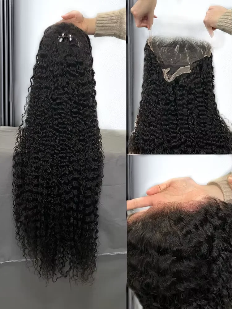 200 الكثافة 13x6 Hd الدانتيل الباروكة الأمامية فضفاض موجة باروكة من شعر طبيعي البرازيلي فضفاض موجة عميقة شعر مستعار شعر بشري مجعد الباروكات للنساء #3