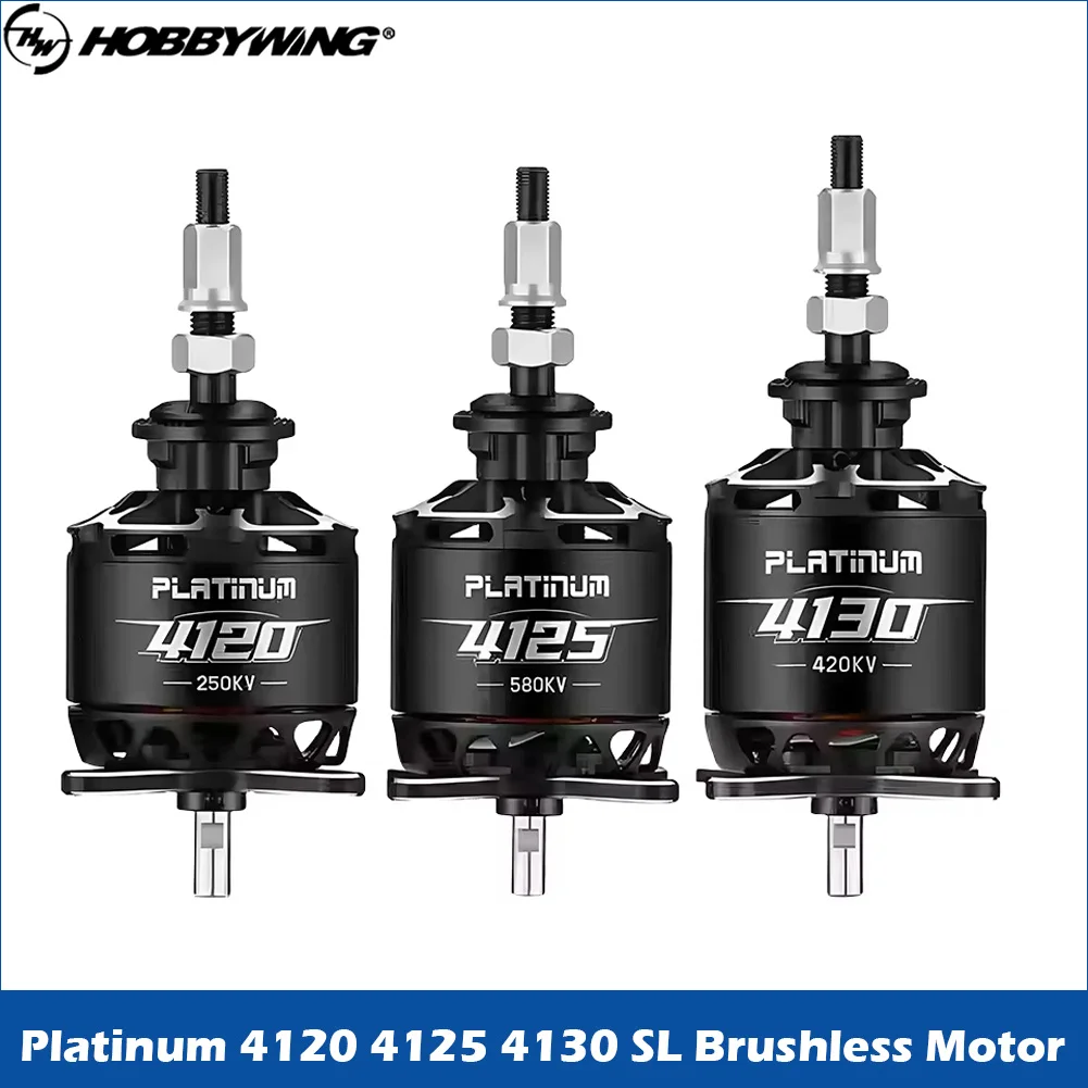 

Hobbywing Platinum 4120 4125 4130 41 Series fixed wing Brushless Motor High efficiency / strong performance For Rc Model Parts