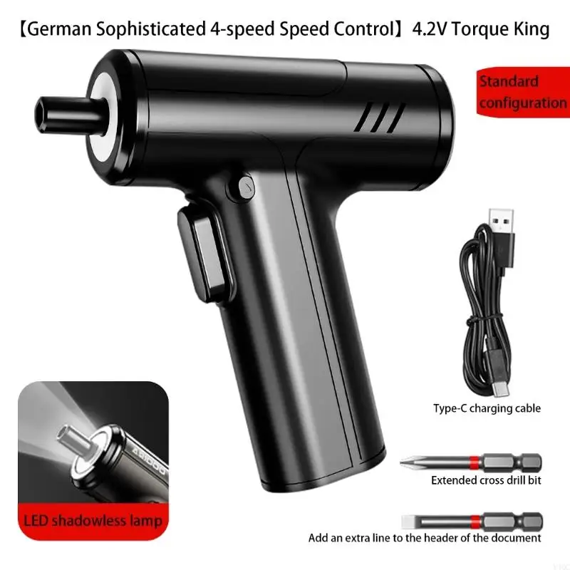 Sturdy Electric Drill Set Screwdriver For DIY Enthusiasts And Skilled Worker Y4QC