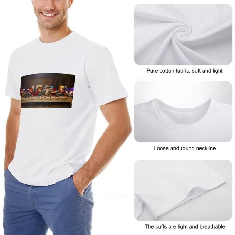 The Last NPC Supper T-Shirt summer clothes custom t shirts design your own Short t-shirt Men's t-shirts