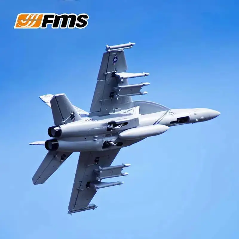 FMS 70mm Ducted F/A-18 Bumblebee Model Aircraft Assembled Foam Fixed Wing Large Electric Remote Control Aircraft Fighter F18