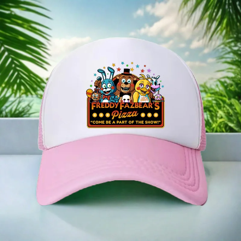 

Kids Hat Midnight Horror Bear Print 58CM Youth Breathable Cool Fashion Sunshine Casual Hat Boy Girl 6-15Yrs Baseball Hat Sun Hat