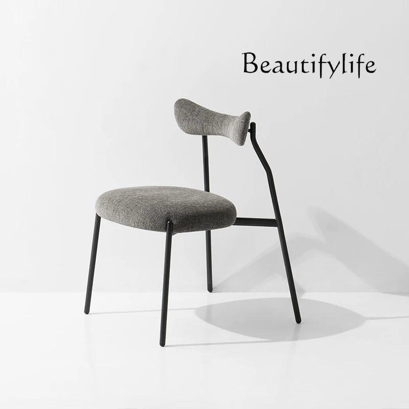 

Good-looking Minimalist Simple Backrest Photography Home Dining Chair Cross-Leg Sitting Leisure Long Sitting Comfortable