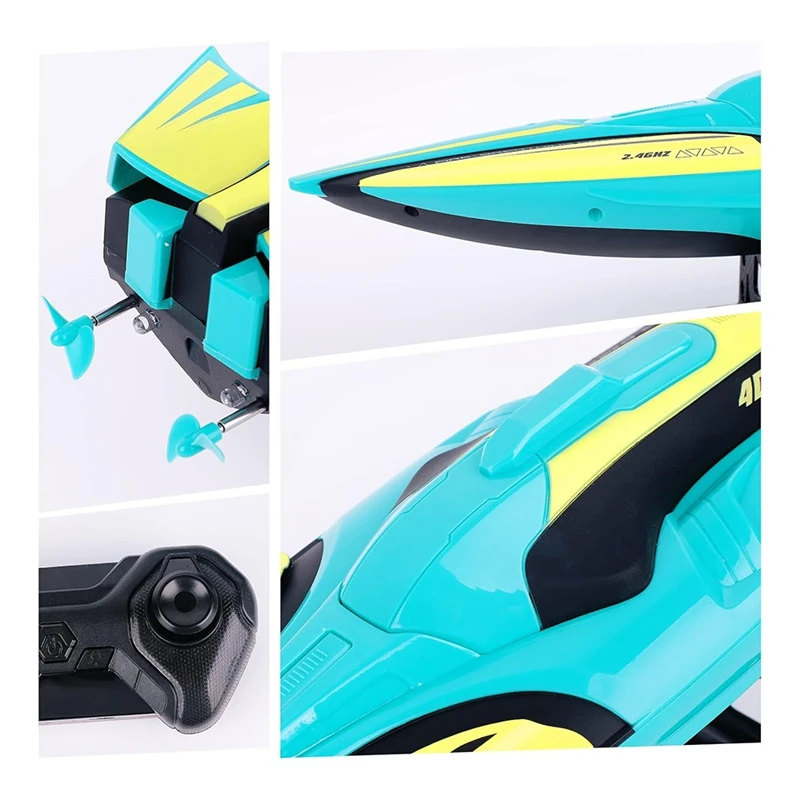 S1 2.4G High-Speed Remote Control Speedboat 30Km/H Waterproof Electric Remote Control Double Propoler