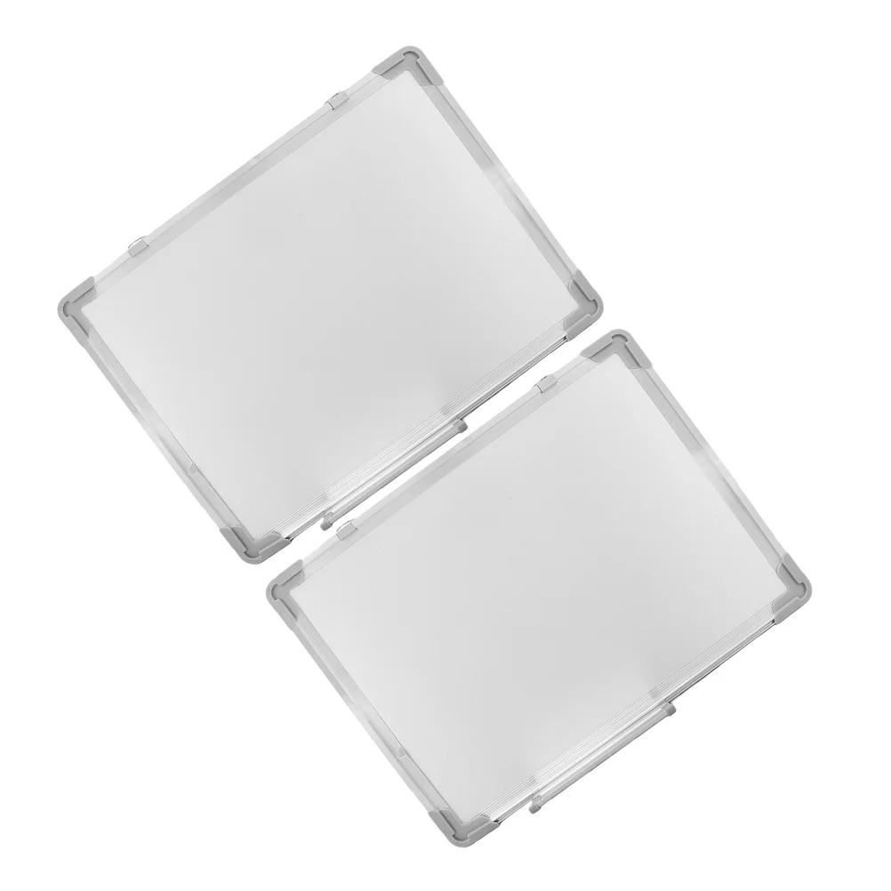 2 قطعة سبورة بيضاء معلقة صغيرة مثبتة على الحائط لوحة مسح جاف مكتب المنزل الفصول الدراسية رسالة مجلس السبورة الجافة محو #6