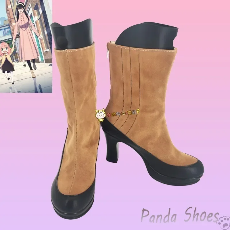 

Шпионская семья Yor Forger, обувь для косплея, длинные сапоги в стиле комиксов, Yor Forger, костюм для косплея, реквизит, обувь для вечеринки на Хэллоуин